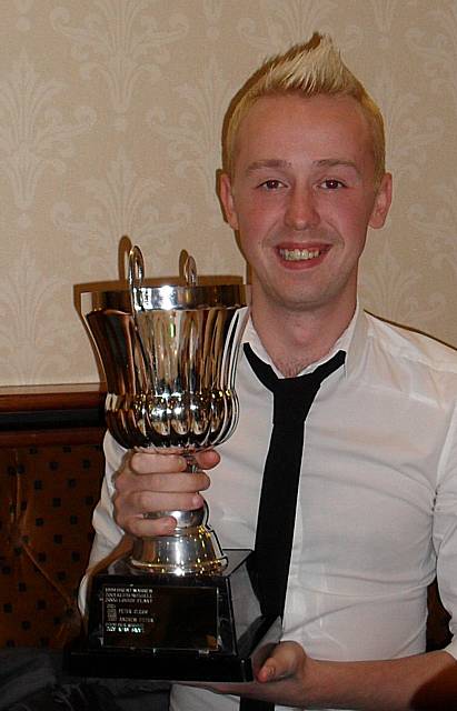 Adam Snape (Solo Euphonium) Milnrow Band's Player of the Year in 2009