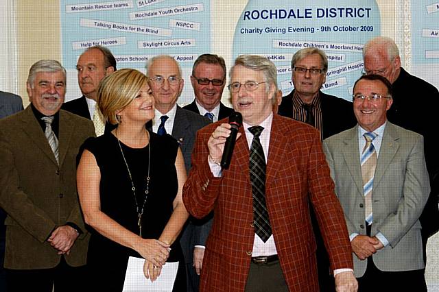 Commemorative Certificate was presented to Julie Ward (left) by the Rochdale District Charity Steward, David Greenhalgh.