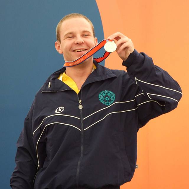 Proud Jamie with the Gold!
