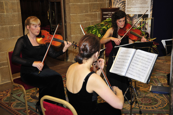 String quartet from the Royal College of Music, Manchester.