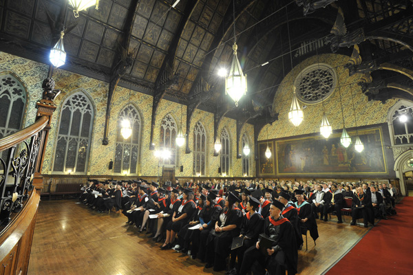 Students and guests during the ceremony.