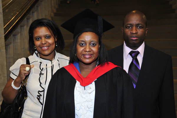 Hopwood Hall graduate Lucia Tavares and family.