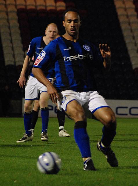 O'Grady holds up possession.