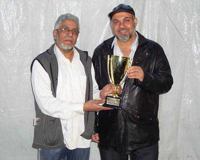 Cllr Sharif, Community Cohesion Portfolio holder with Tahir Mahmood, President of the Golden Mosque