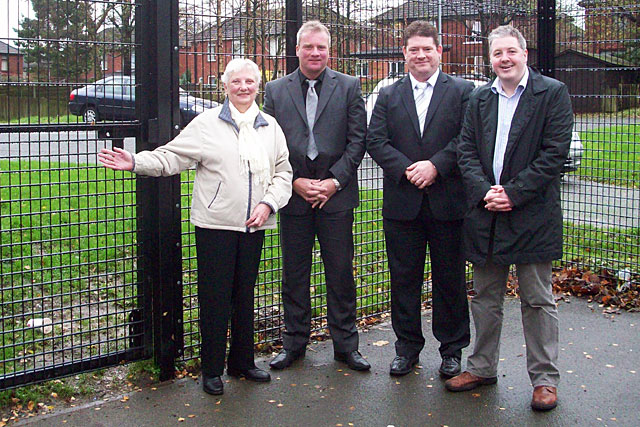 Councillors Dale Mulgrew and Pat Colclough alongside the Impact Partnership Team