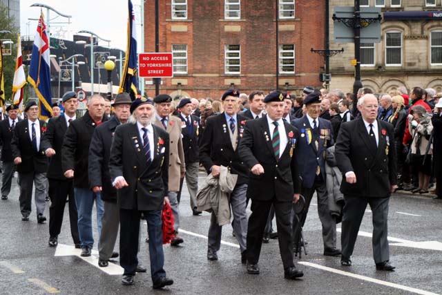 Remembrance service at Rochdale Cenotaph