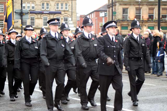 Remembrance service at Rochdale Cenotaph