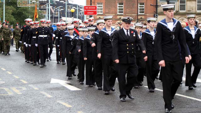 Remembrance service at Rochdale Cenotaph