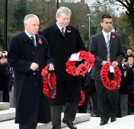 Remembrance service at Rochdale Cenotaph