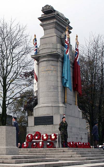 Remembrance service at Rochdale Cenotaph