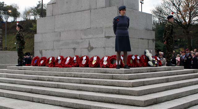 Remembrance service at Rochdale Cenotaph