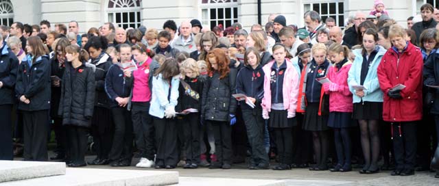 Remembrance service at Rochdale Cenotaph