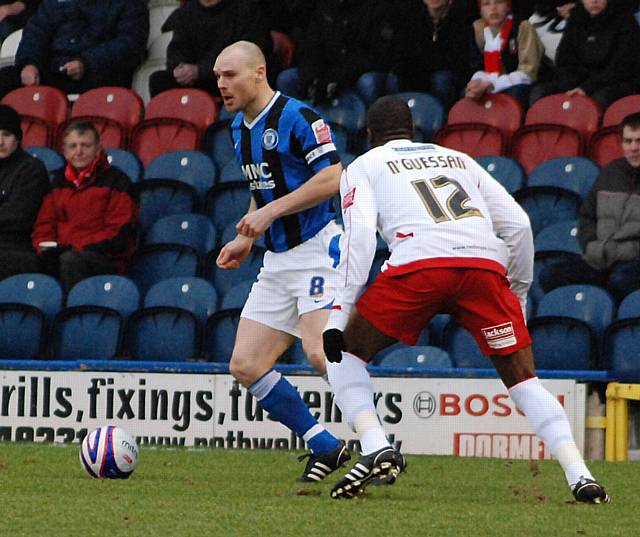 Jones is challenged by Danny N'Guessan.