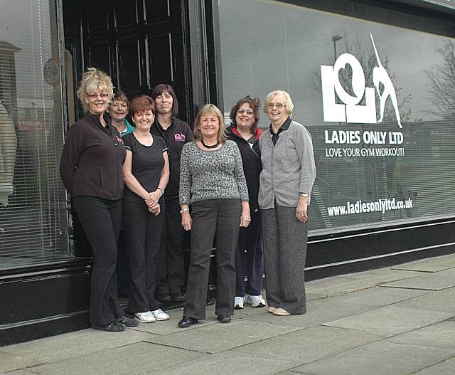 Members gather at the First Ladies Only Ltd gym.