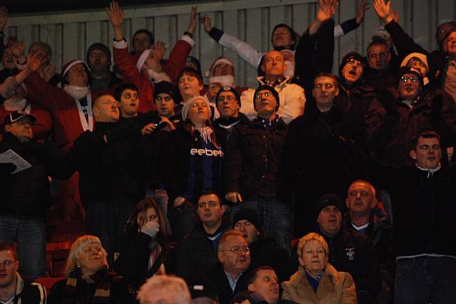 Dale fans were in fine voice at the full time whistle.