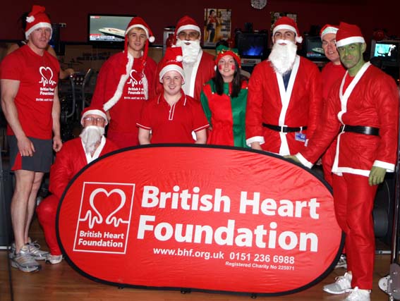 'Santa Invasion' at Fitness First Gym