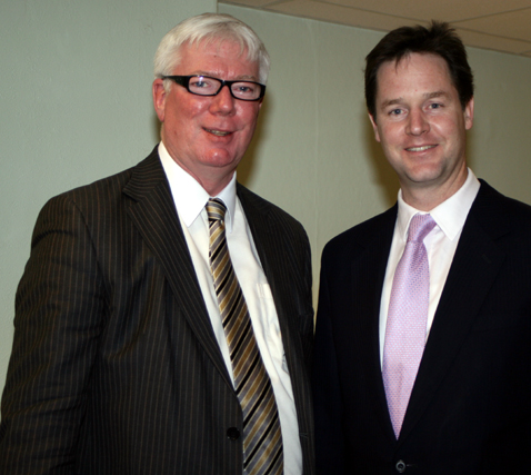 Paul Rowen and Nick Clegg