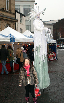 Street theatre at the Christmas Markets