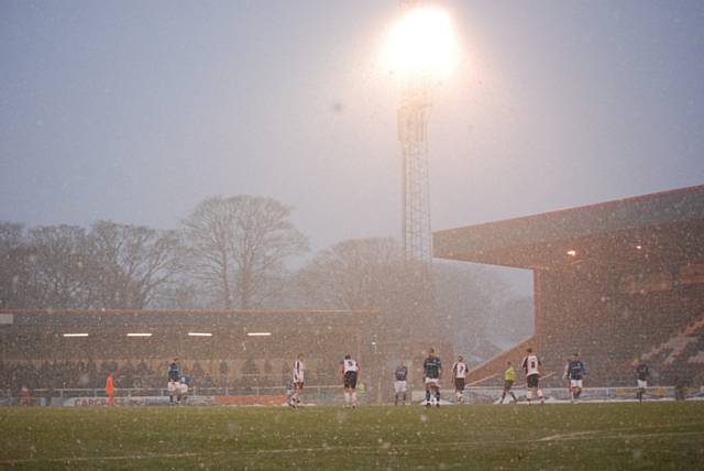 A winter wonderland at Spotland.