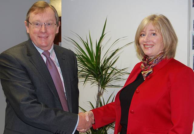 NHS HMR Chairman John Pierce welcomes new Chief Executive Julie Higgins