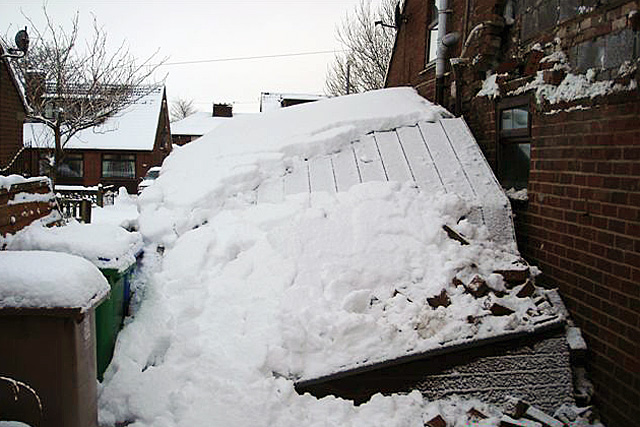 Porch collapse in Milnrow