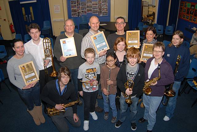 Rochdale winners at the National Band Festival