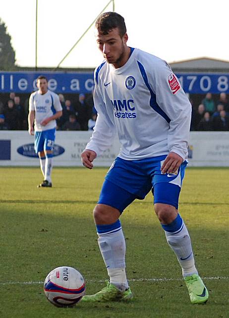 Adam Le Fondre holds the ball up before setting up Adams for Dale's second.