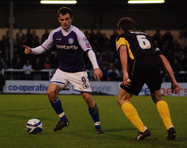 Dagnall is faced by Paul Morgan.