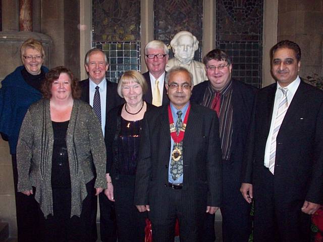 Deputy Leader of Rochdale Council Irene Davidson, Lord McNally, Paul Rowen MP, Chair of Greater Manchester Transport Councillor Keith Whitmore, Rochdale’s Deputy Mayor Zulf Ali, Chair of the Rochdale Constituency Party Hilary Rogers, Kathleen Rowen-Pennington and President of Rochdale Liberal Democrats Ali Asghar.

 

