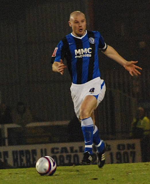 Gary Jones looks for options from his team mates.