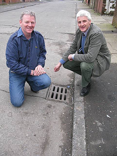 A gully good job: Councillors plan to have every gully in the town cleaned and repaired.