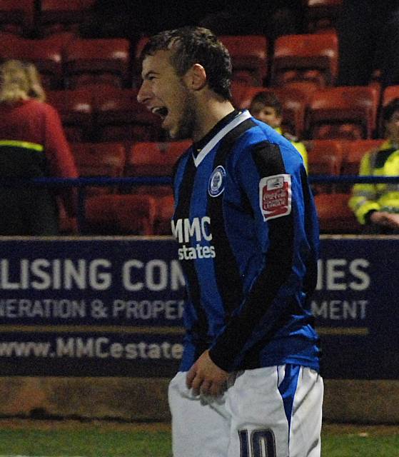 All smiles after Le Fondre doubles Dale's lead.