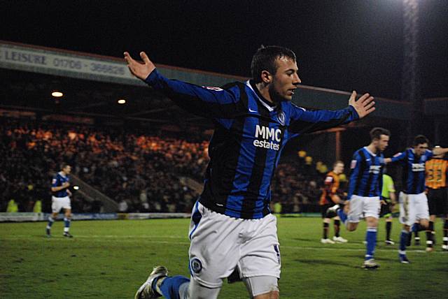 Le Fondre celebrates his second.