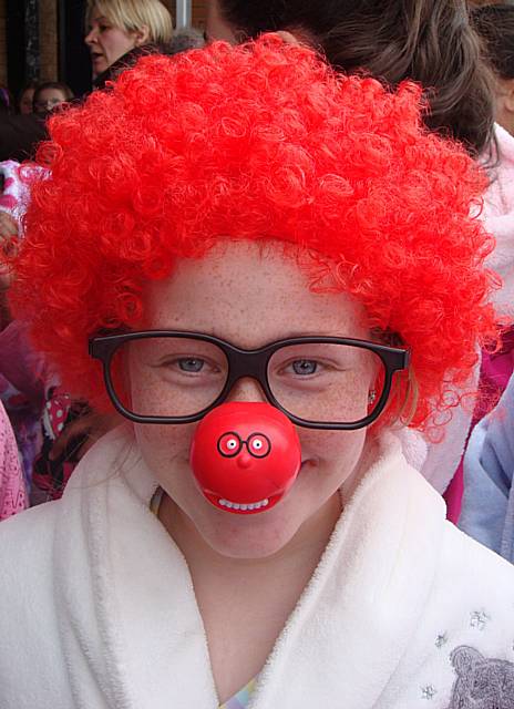 All dressed up: Pupils make the most of Red Nose Day 