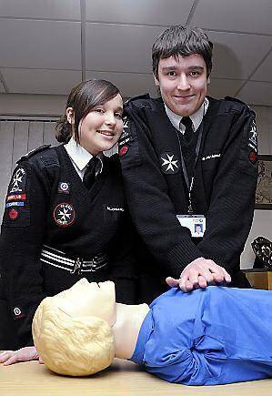 DIANA duo...Larysa and Daniel Lotockyj devote at least 20 hours a week to St John Ambulance.