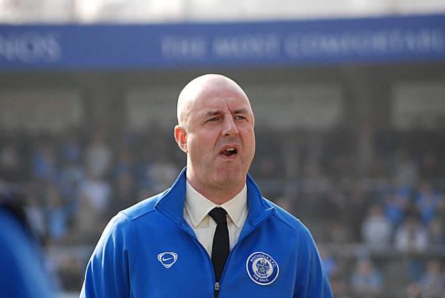 Rochdale manager Keith Hill before kick off.