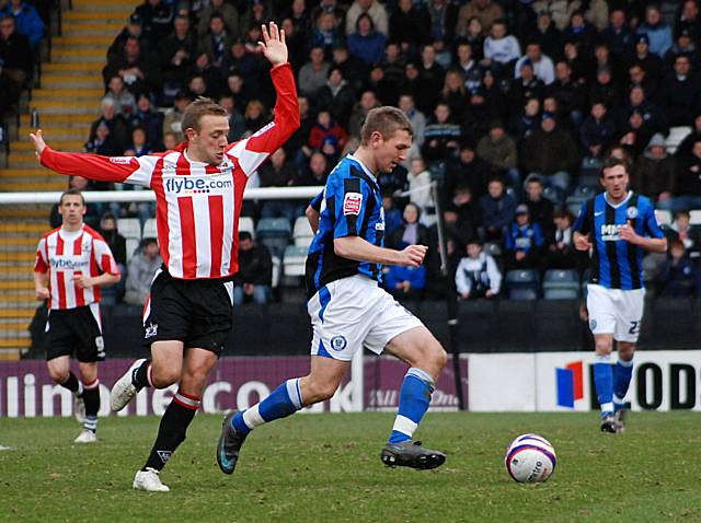 Jones makes a burst from midfield.