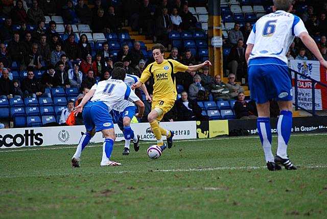 Will Buckley looks to get beyond Brian Barry-Murphy.