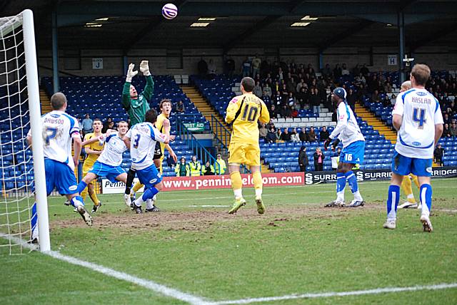 Mark Tyler gathers a Dale corner.