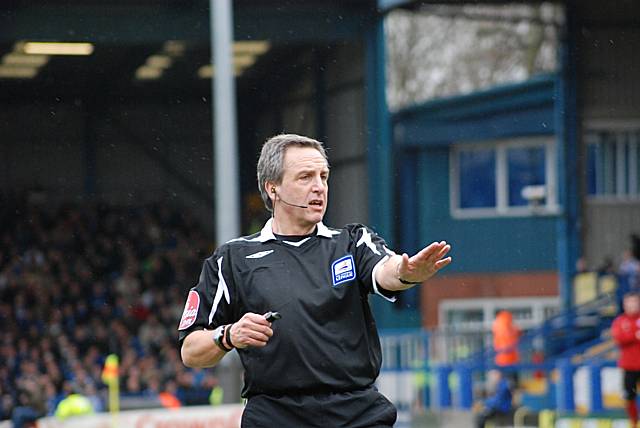 Premiership referee Alan Wiley was in charge of the local derby.