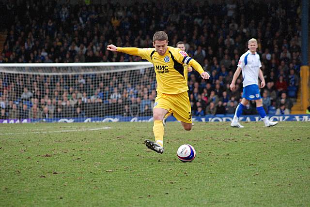 Tom Kennedy puts a cross in.