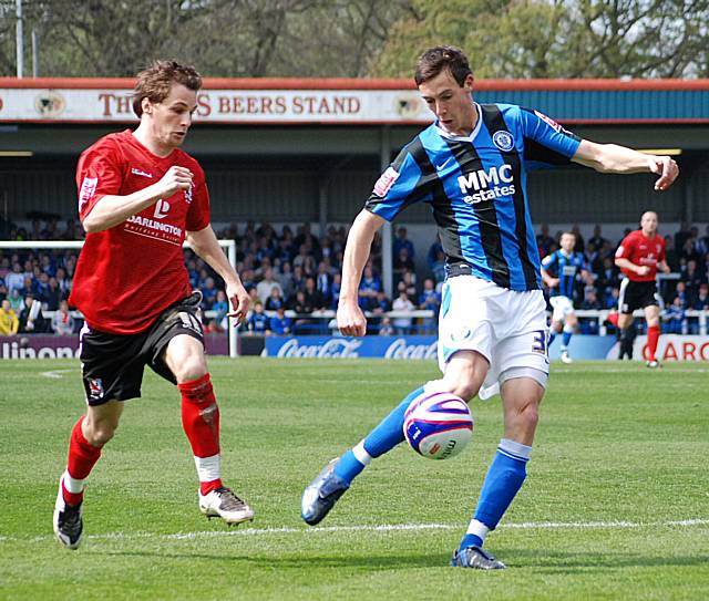 Buckley fires in a first half shot.