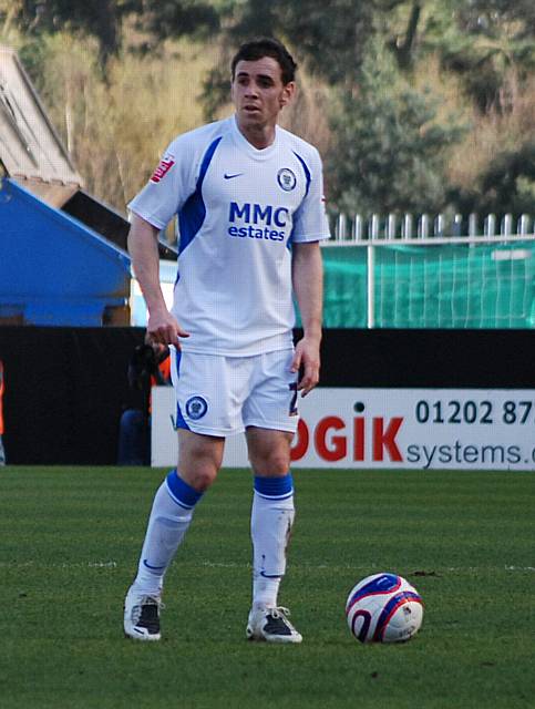 Tom Newey came on at half time to make his Rochdale debut.