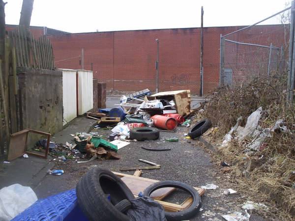 Just rubbish: dumped waste is causing concern in Sparthbottoms road