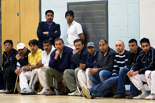 Action from the BASAF Indoor Cricket competition.