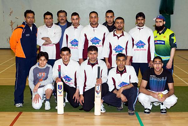 Action from the BASAF Indoor Cricket competition.