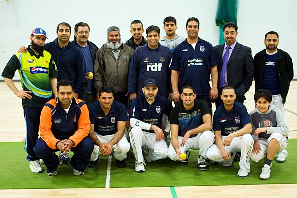 Action from the BASAF Indoor Cricket competition.