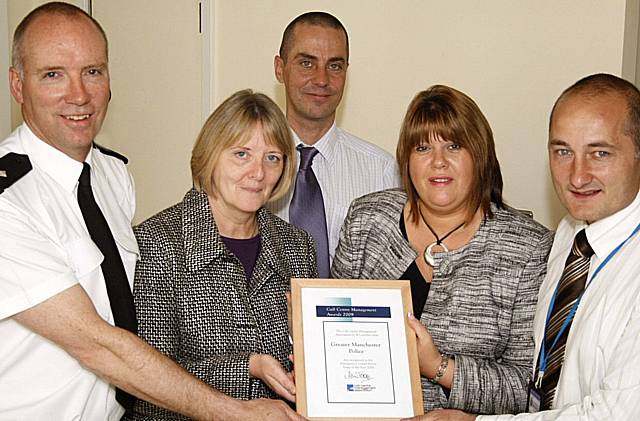 Inspector Mark Davenport, Operational Control Room Manager Di Grandidge, Information Management Unit Manager Chris Maidens, Call Handling Manager Lesley Beach, and Resource Management Unit Manager Ian Charnock

