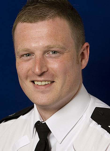 Sgt Lee Moriarty helped to confiscate hundreds of cans and bottles in a weekend crackdown