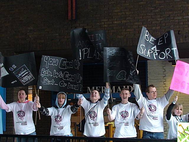 Youth speak out: Anti-Tobacco Youth Campaign at the British American Tobacco Annual General Meeting.